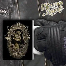 Прикольные кружки: Чашка Мото 042 Harley Davidson